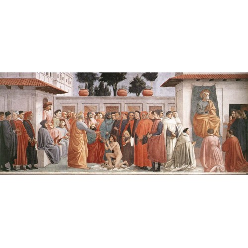 The Raising of the Son of Theophilus and St Peter Enthroned