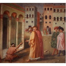 Healing of the Cripple and Raising of Tabatha (left view)