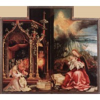 Isenheim Altarpiece (second view) Concert of Angels and Na