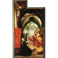 Isenheim Altarpiece (second view) The Annunciation