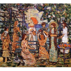 Ladies in a Seaside Arbor