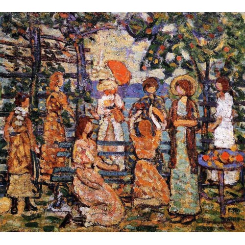 Ladies in a Seaside Arbor