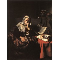 Old Woman Dozing