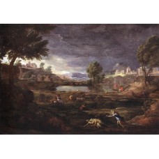 Strormy Landscape with Pyramus and Thisbe