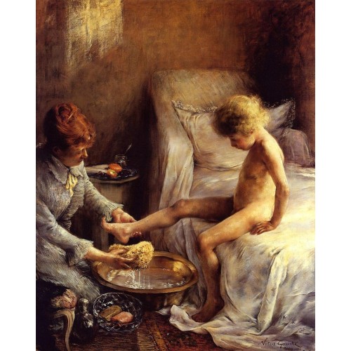 Reine Goeneutte Washing the Young Jean Guerard