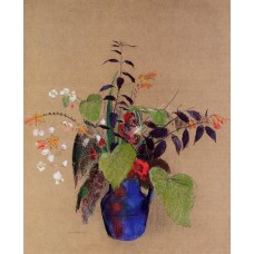 Flowers in a Blue Jug