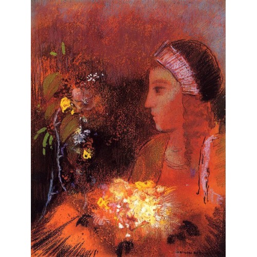 Woman with Flowers