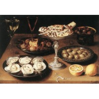 Still Life with Oysters and Pastries