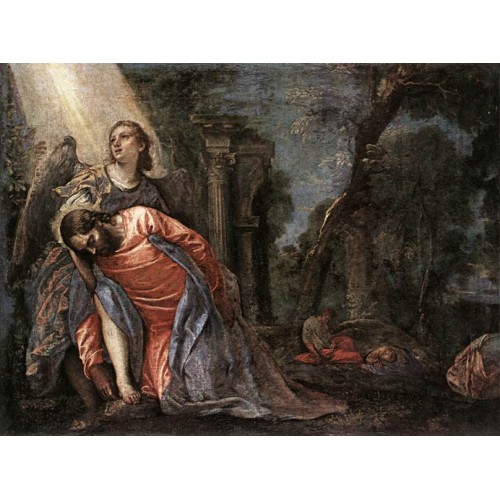 Christ in the Garden Supported by an Angel