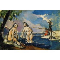 Bathers and Fisherman with a Line