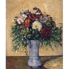 Flowers in a Blue Vase