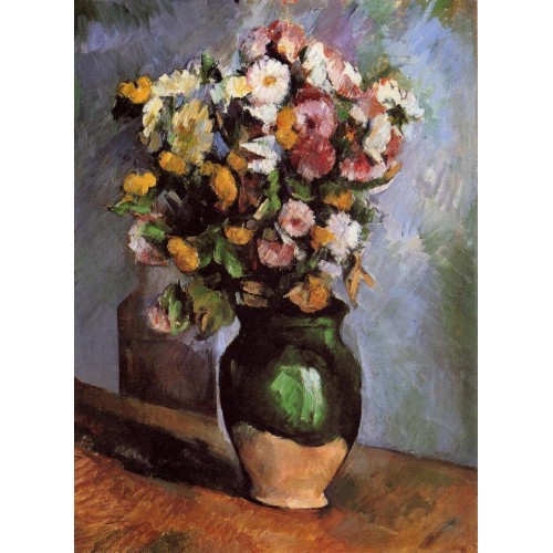 Flowers in an Olive Jar