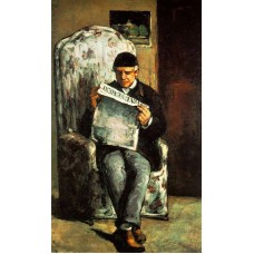 Louis Auguste Cezanne Father of the Artist Reading 'L'Even