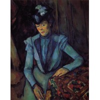 Seated Woman in Blue