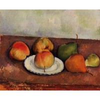 Still Life Plate and Fruit