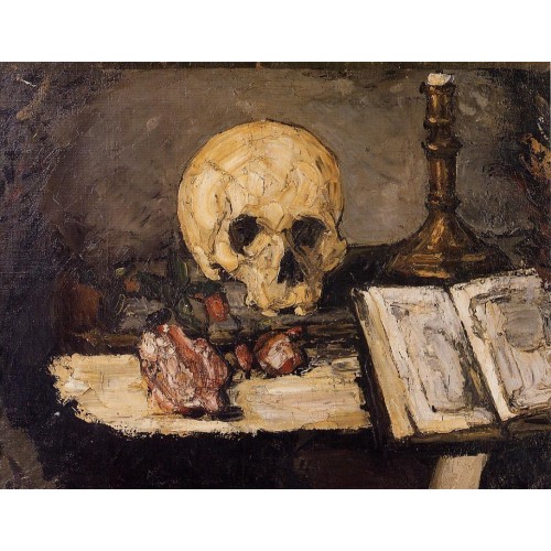 Still Life with Skull and Candlestick