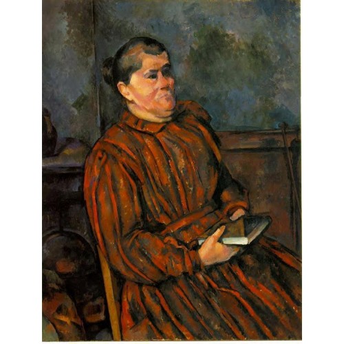Woman in a Red Striped Dress