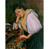 Young Italian Girl Resting on Her Elbow