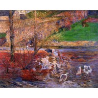 Landscape with Geese