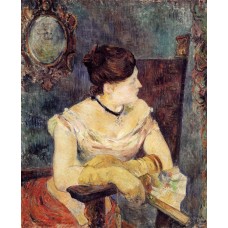 Madame Mette Gauguin in an Evening Dress