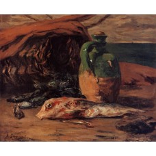 Still Life with Jug and Red Mullet