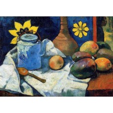 Still Life with Teapot and Fruit