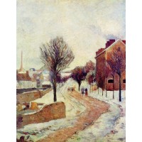 Suburb under Snow