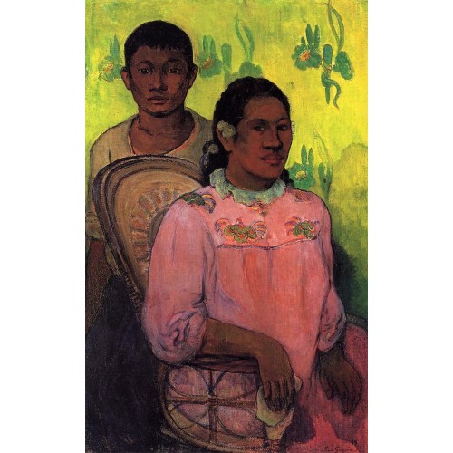 Tahitian Woman and Boy