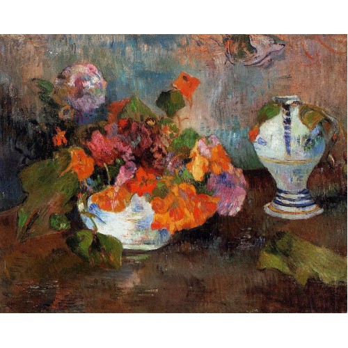 Vase of Nasturtiums