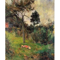 Young Woman Lying in the Grass