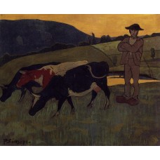 Peasant with Three Crows