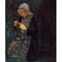Young Breton (The Little Knitter)