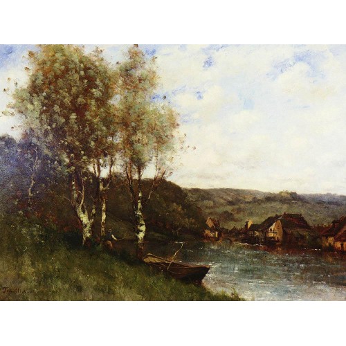 Fisherman at the River's Edge