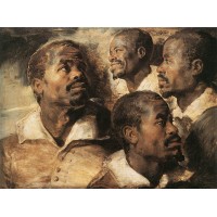 Four Studies of the Head of a Negro