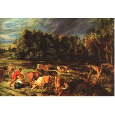 Landscape with Cows