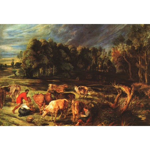 Landscape with Cows