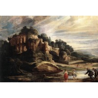 Landscape with the Ruins of Mount Palatine in Rome