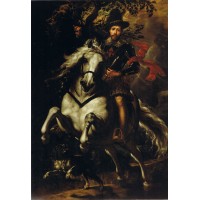 Portrait of Carlo Doria on Horseback