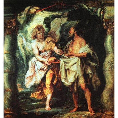 The Prophet Elijah Receiving Bread and Water from an Angel