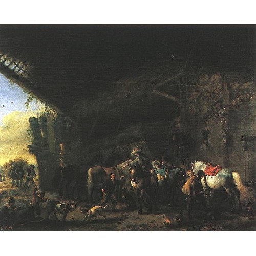 Scene in front of an Inn