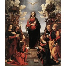 Immaculate Conception with Saints