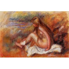 Bather Seated by the Sea