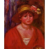 Bust of a Young Woman in a Red Blouse