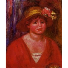 Bust of a Young Woman in a Red Blouse