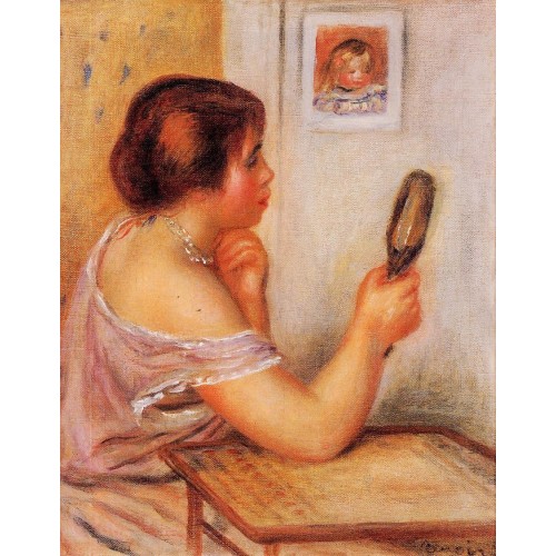 Gabrielle Holding a Mirror with a Portrait of Coco