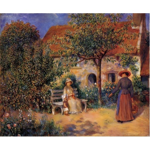 Garden Scene in Brittany