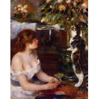 Girl and Cat