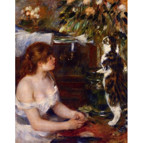 Girl and Cat