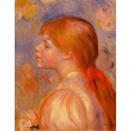 Girl with a Red Hair Ribbon