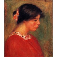Head of a Woman in Red